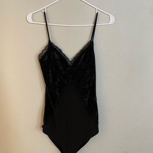 Black Velvet Body Suit